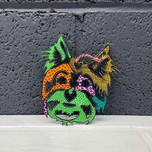 ART | Metal Art Terrier Dog Handmade Stencil Steel Hanging Wall Art Ornament